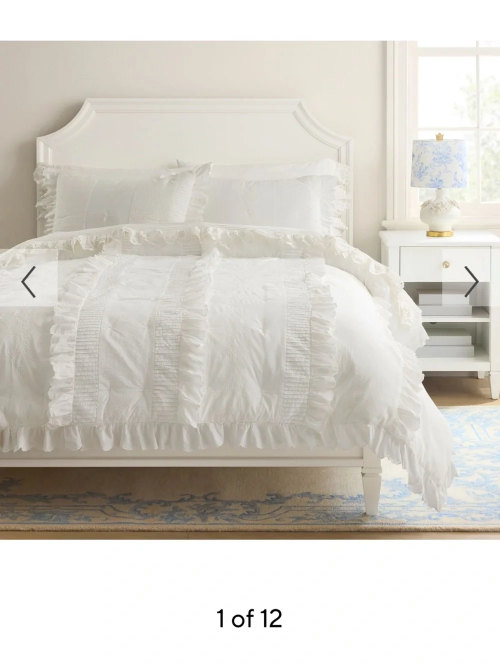 NWT Pottery Barn Teen x LoveShackFancy Eyelet Quilt, Ivory, Twin/Twin XL